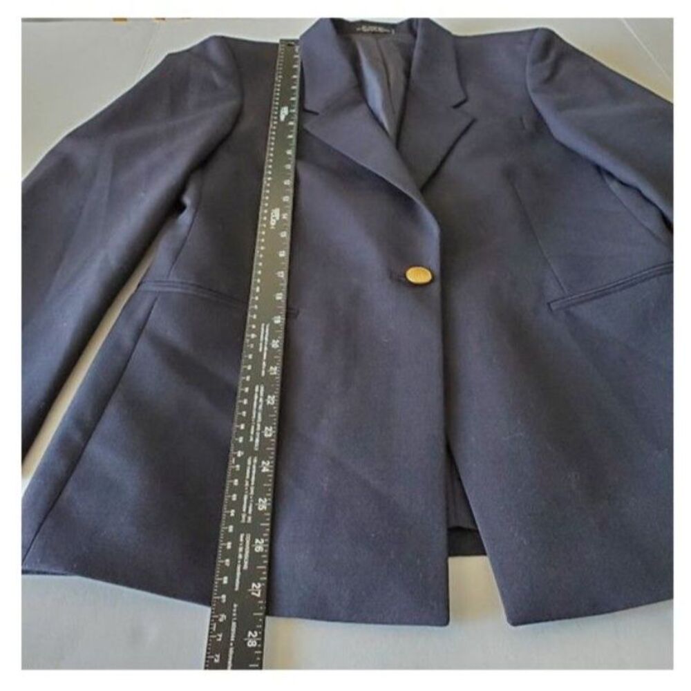 NWT Continental Airlines Uniform Blazer Flight Attendant Navy Blue Sz 4R VNTG - Picture 8 of 11